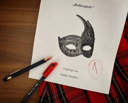 Studentin besucht Professor