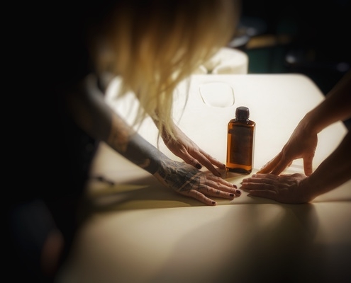 Vier Hände Massage Elvira Sophia